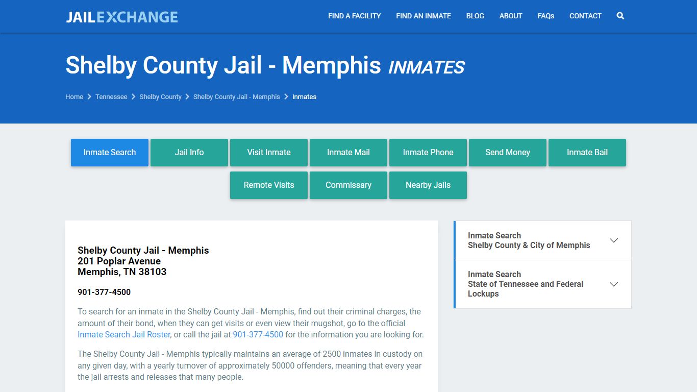 Shelby County Inmate Search | Arrests & Mugshots | TN - JAIL EXCHANGE
